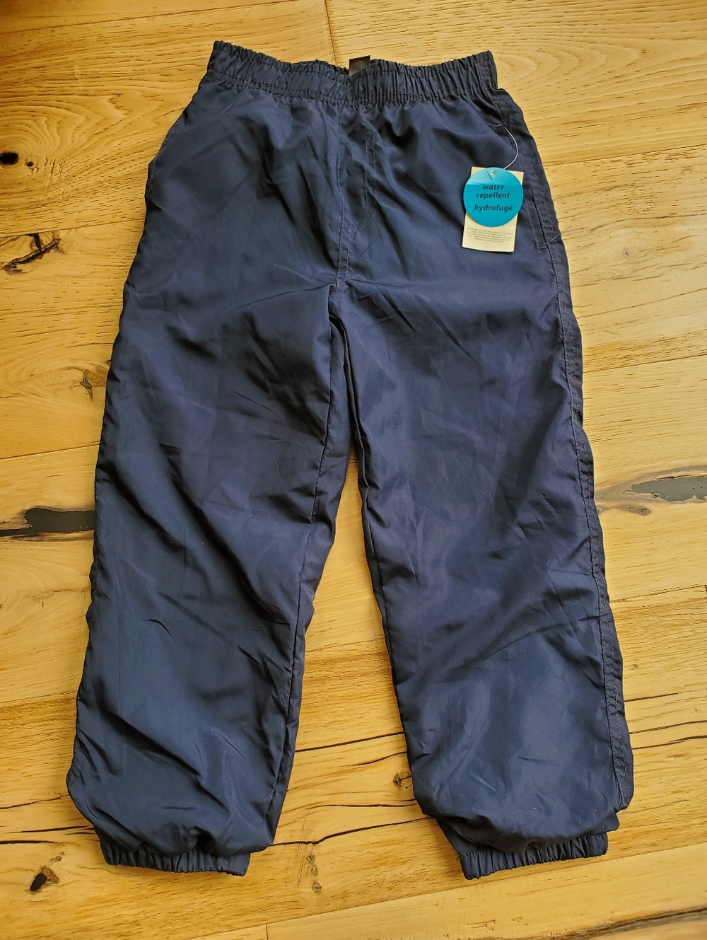 Kids Water-Resistant Navy Jogger Splash Pants